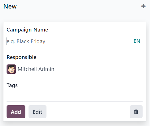View of the campaign pop-up kanban in ViableView Email Marketing.