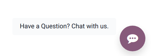 View of an ViableView website emphasizing the livechat button.