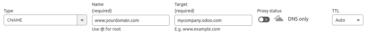 Adding a CNAME DNS record to Cloudflare to redirect a www subdomain to an ViableView database