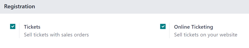 View of the settings page for ViableView Events.