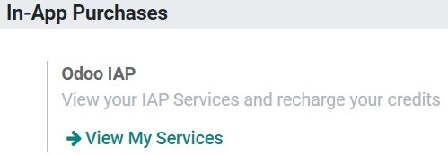 Using ViableView IAP to recharge credits for SMS Marketing in ViableView settings.