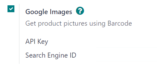 The Google Images setting in the ViableView Settings app page.