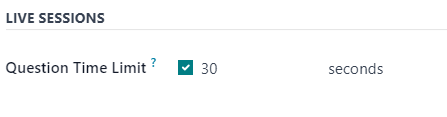The Live Sessions section of the Option tab in the ViableView Surveys application.
