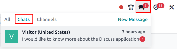 View of the menu bar in ViableView emphasizing the comments icon.