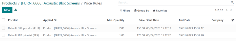 How to set product prices based on foreign currency pricelists in ViableView Sales.