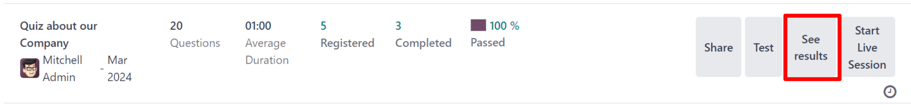 The 'See Results' button present on the main dashboard of the ViableView Surveys application.