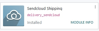 Sendcloud Shipping module in the ViableView Apps module.