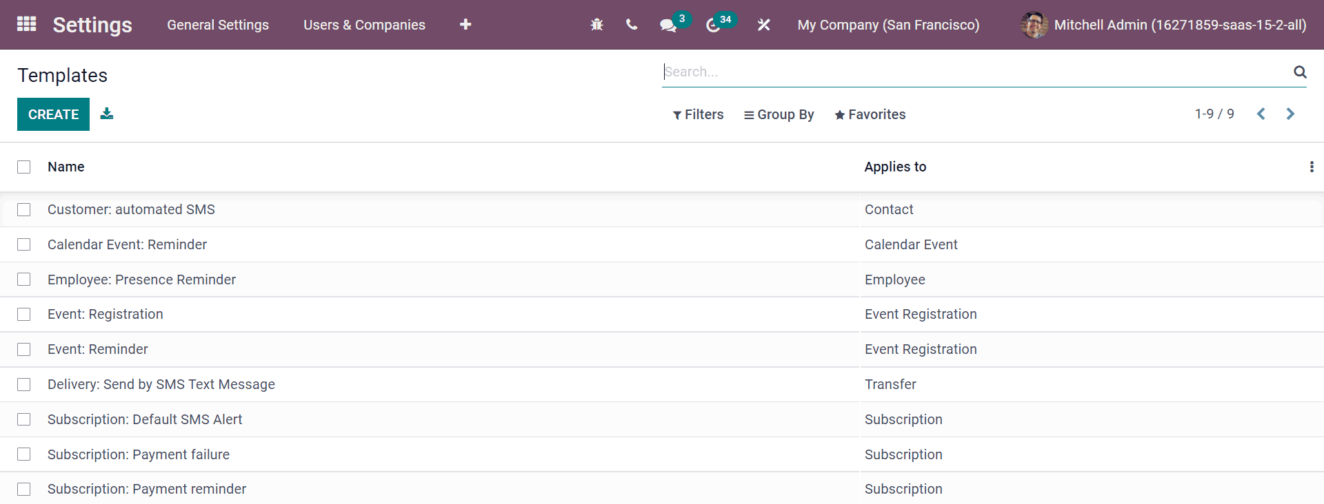 The SMS Templates page in ViableView is available after enabling developer mode in the General Settings