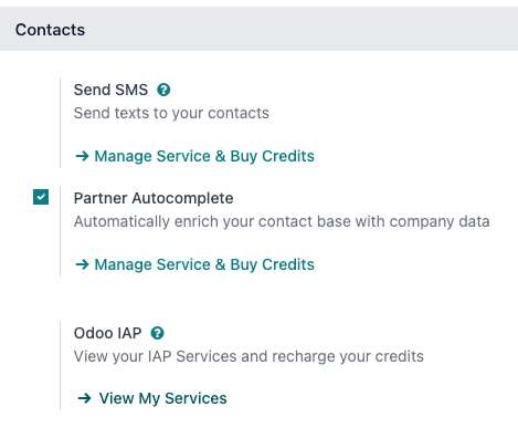 The Settings app showing the ViableView IAP heading and View My Services button.